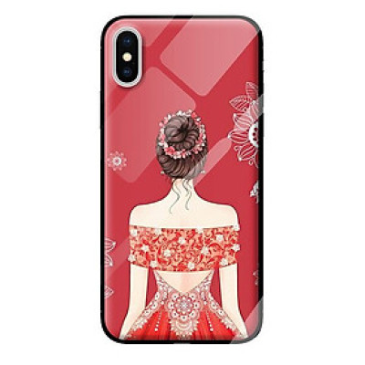 Ốp kính cường lực cho iPhone XS mẫu công chúa 3 - Hàng chính hãng