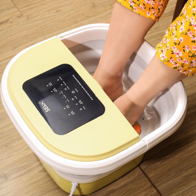 Bồn Ngâm Chân Massage Seka SK195 gấp gọn con lăn tự động, màn hình cảm ứng - Hàng Chính Hãng