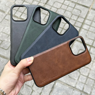 Ốp lưng cho iPhone 16 Pro Max, iPhone 16 Pro, iPhone 16 Plus, iPhone 16 hiêu X-Level lưng da viền mềm chống sốc cao cấp - Hàng chính hãng