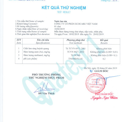 Nước lau sàn hữu cơ Bồ hòn Ecocare tinh dầu Quế 1000ml