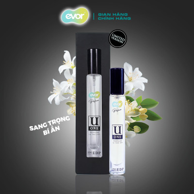 Hộp Combo Quà Tặng 4 Chai Nước Hoa mini 10ML, mùi hương gỗ, cam quýt, hoa cỏ, phấn | EVOR