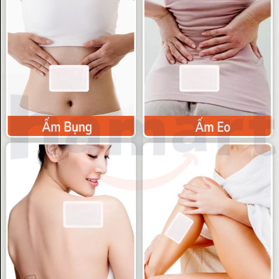 Miếng Dán Nhiệt Giữ Ấm Cơ Thể Chườm Nóng Giảm Đau Bụng Kinh Hamart Toả Nhiệt Kéo Dài Hiệu Quả