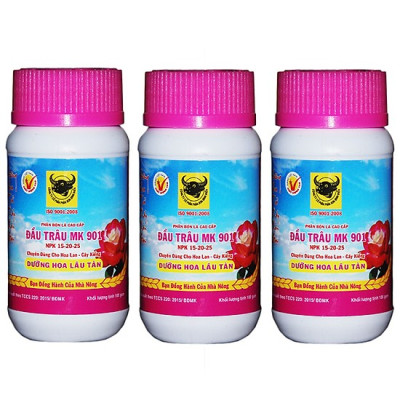Phân bón Đầu trâu 901 chuyên dưỡng hoa - giúp hoa lâu tàn - hoa to và màu sắc rực rỡ