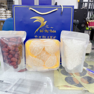 Yến tinh chế 1 lớp sợi 4-5 tổ 25gr - Tổ yến nguyên chất không pha trộn - Không tẩm đường - Tặng kèm phụ gia chưng yến - Yến sào Đỗ Thị Toán