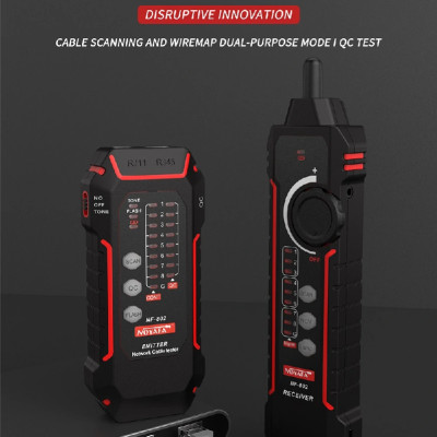 ROGTZ - Bộ Dò Dây Mạng Âm Tường Đa Chức Năng Cao Cấp NF-802 Loại cáp CAT5 CAT6 Dò tìm chính xác  Phát hiện ngắn mạch và ngắt kết nối Chống nhiễu Tín hiệu mạnh Pin sạc 1400mAh Tiết kiệm thời gian Dễ dàng sử dụng  - Hàng Chính Hãng