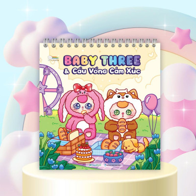 Sách Tô Màu Baby Three & Cầu Vồng Cảm Xúc - Megabook