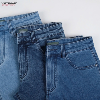 Quần Short Jeans Nam VIỆT PHÁP Chất liệu Jeans Cotton Cao Cấp co giãn, độ bền màu cao 0313