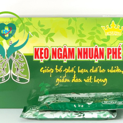 Kẹo ngậm nhuận phế Kingphar, vỉ 8 viên, giảm ho, làm ấm đường hô hấp