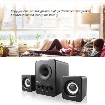 Loa kết hợp có dây SADA D-203 USB siêu trầm cho máy tính để bàn 
