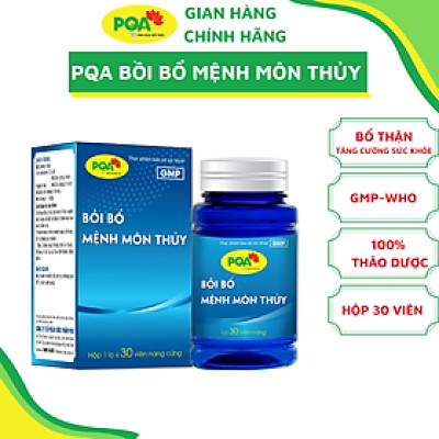 Viên Nang Mệnh Môn Thủy PQA Giúp Bồi Bổ Thận Âm, Tăng Cường Sức Khỏe Hộp 30 Viên