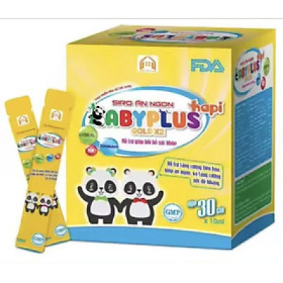 Siro ăn ngon Babyplus (1h gồm 30goi] hỗ trợ giúp bé  ăn ngon, ngủ ngon, lên cân đều và tăng sức đề kháng.