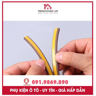 { Hàng tốt } 5m gioăng cao su dán type I 9x2mm 