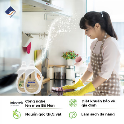 (TẶNG KÈM VỎ XỊT) Bình Xịt Vệ Sinh Đa Năng ECOCARE 4L Khử Mùi, Diệt Nấm Mốc, Diệt Khuẩn Hiệu Quả Nhà Bếp, Nhà Vệ Sinh Và Nhà Tắm