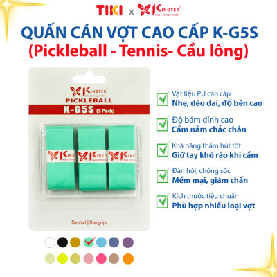 Quấn Cán Vợt KINGTEK K-G5S | Overgrip Cao Cấp Cho Pickleball / Cầu Lông / Tennis | Êm Tay – Chống Trượt – Hút Mồ Hôi -
