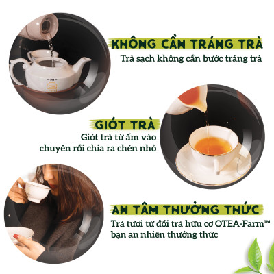 Set quà tặng trà Hà Nội Việt Nam với 3 loại trà cao cấp, làm thủ công bởi SACHS TEA 1773