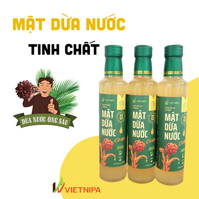 Mật Dừa Nước Vietnipa 375g Dùng Thay Thế Đường Tinh Luyện, Chỉ Số Đường Huyết Thấp Tốt Cho Người Tiểu Đường, Ăn Chay, Ăn Kiêng