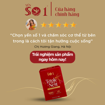 [Set 6 Lọ Yến 70ml] Yến Số 1 Chưng Sẵn Triple Nest Đường Phèn, Yến Thật, Yến Tươi