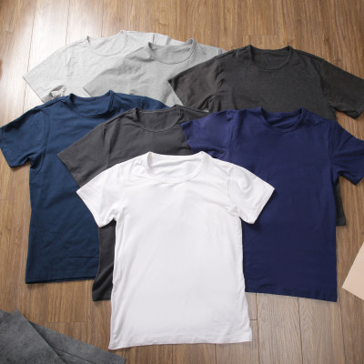 ÁO THUN NAM 100% COTTON THIÊN NHIÊN - 5 MÀU