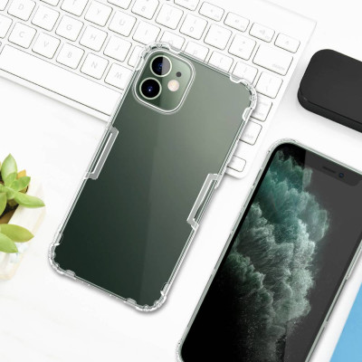 Ốp lưng dẻo silicon cho iPhone 12 Pro / iPhone 12 6.1 inch hiệu Nillkin mỏng 0.6mm, chống trầy xước - Hàng chính hãng