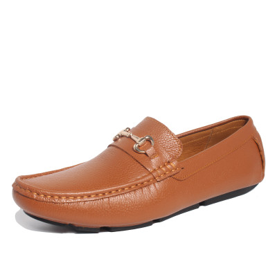 Giày MICHILUX Da Bò Thật Chính Hãng Horse Bit Moccasin CIEHM Màu Nâu Bò