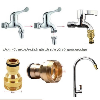  Bộ dây vòi xịt nước rửa xe,tưới cây .tăng áp 3 lần, loại 7m,10m 206622-5 cút sập,nối vàng+tặng túi đựng bút