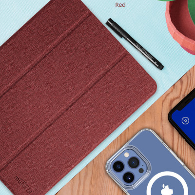 Bao da chống sốc cho iPad Mini 7 2024 hiệu Mutural có ngăn để bút - Hàng chính hãng