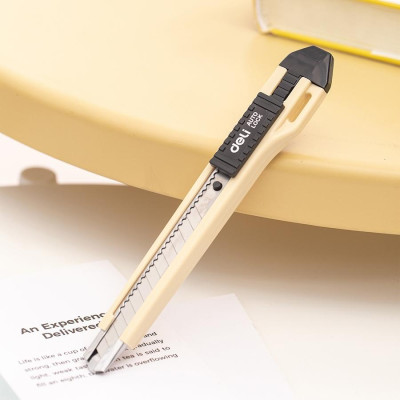 Bộ 2 Dao Rọc Giấy Nhỏ 2031 Mới + Hộp Giấy - Không Lưỡi Phụ - Deli WD10150